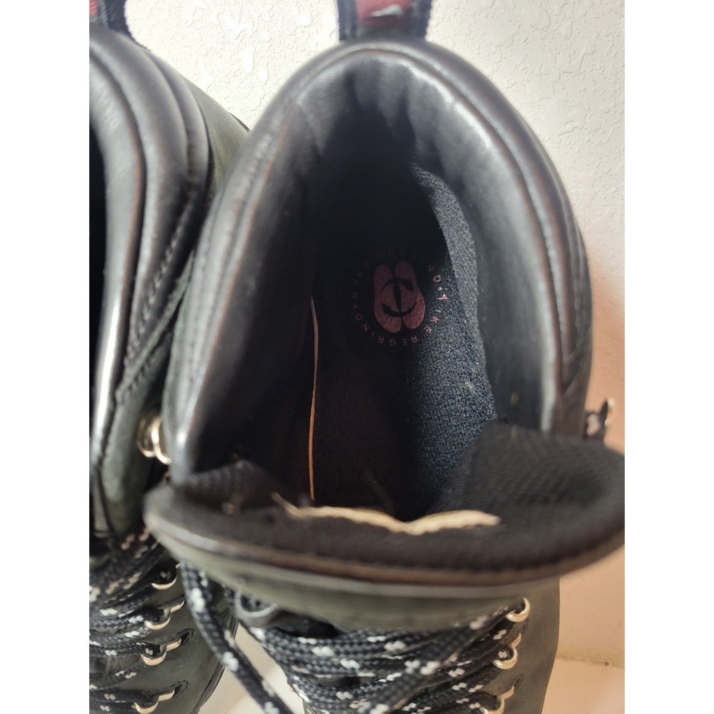 Vintage 90's Black Leather Nike Air ACG Hiking Boots, Women's Size 7.5 - Picture 8 of 10